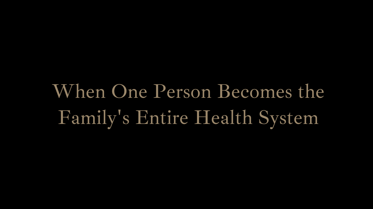 When One Person Becomes the Family's Entire Health System — Work With Micah